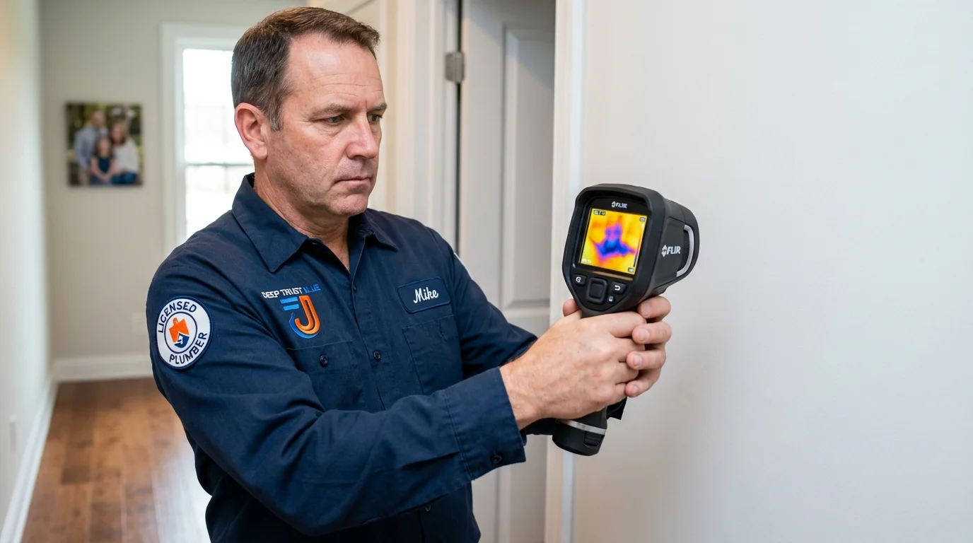 Thermal imaging leak detection by Johns Plumbing LLC in Akutan